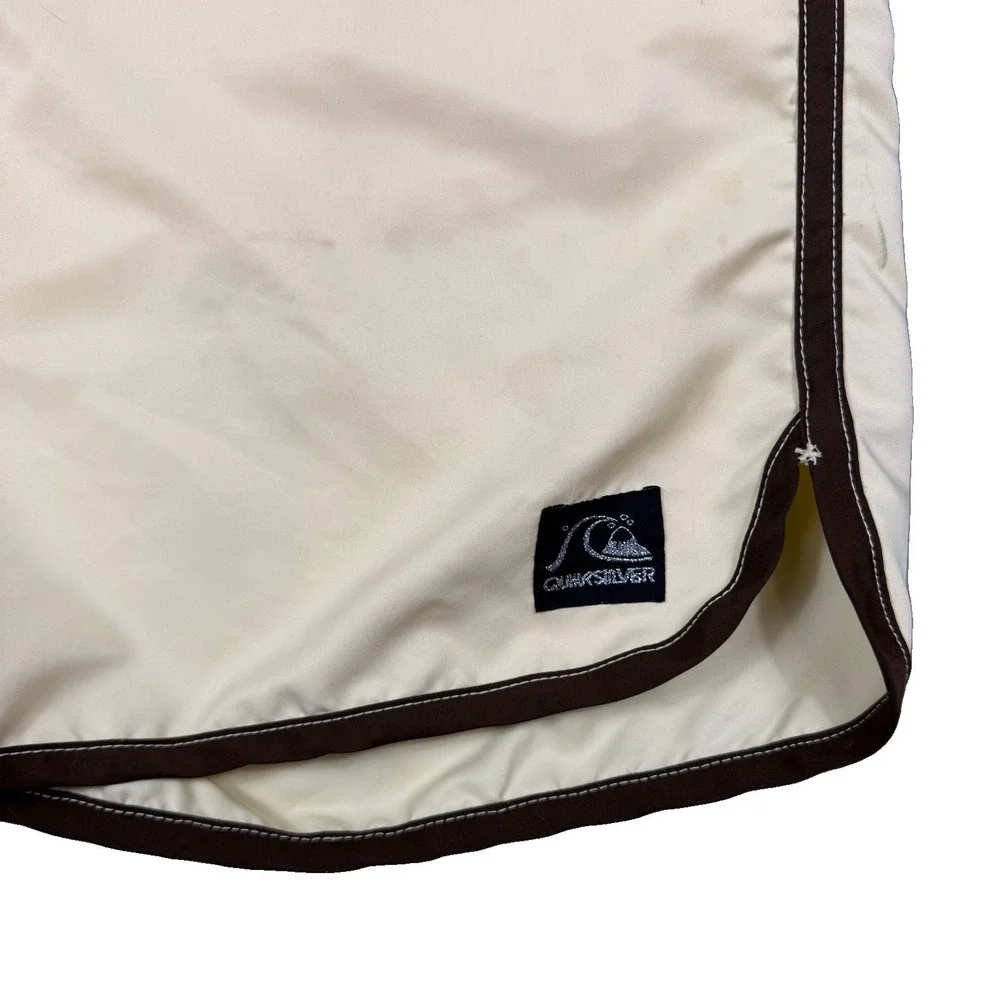 Yellow And Brown Y2K Quiksilver Board Swim Shorts 40 Inch Waist Men's XXL